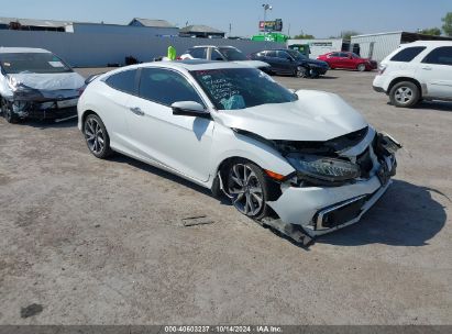 2019 HONDA CIVIC TOURING White  Gasoline 2HGFC3B93KH357333 photo #1