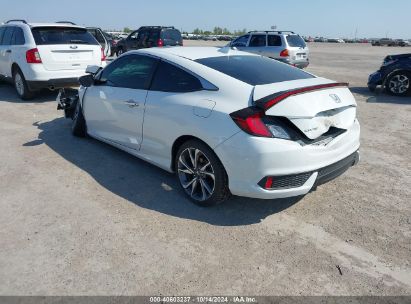 2019 HONDA CIVIC TOURING White  Gasoline 2HGFC3B93KH357333 photo #4