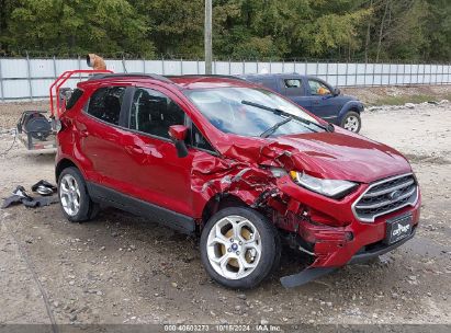 2021 FORD ECOSPORT SE Red  Gasoline MAJ3S2GE6MC449052 photo #1