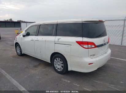 2015 NISSAN QUEST S White  gas JN8AE2KP7F9129986 photo #4