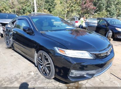 2016 HONDA ACCORD TOURING Black  Gasoline 1HGCT2B03GA005597 photo #1