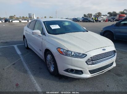 2015 FORD FUSION ENERGI SE LUXURY White  Hybrid 3FA6P0PU0FR206416 photo #1