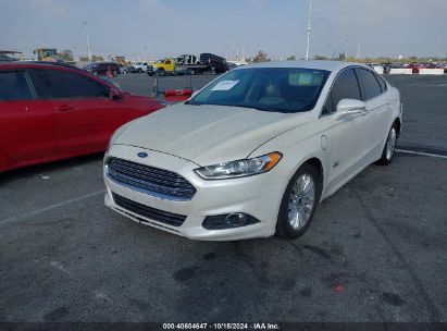 2015 FORD FUSION ENERGI SE LUXURY White  Hybrid 3FA6P0PU0FR206416 photo #3