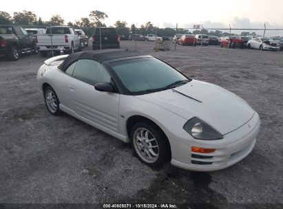 2002 MITSUBISHI ECLIPSE SPYDER GT White  Gasoline 4A3AE85H72E101476 photo #1