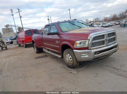 2015 RAM 3500 LARAMIE Maroon  Diesel 3C63RRJL6FG703386 photo #1