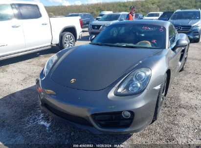 2015 PORSCHE CAYMAN Gray  Gasoline WP0AA2A84FK163250 photo #3