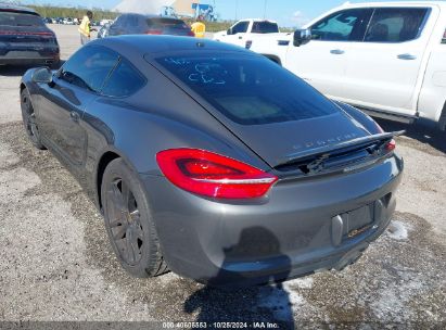 2015 PORSCHE CAYMAN Gray  Gasoline WP0AA2A84FK163250 photo #4