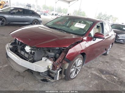 2018 HONDA CLARITY PLUG-IN HYBRID Burgundy  Hybrid JHMZC5F14JC023954 photo #3