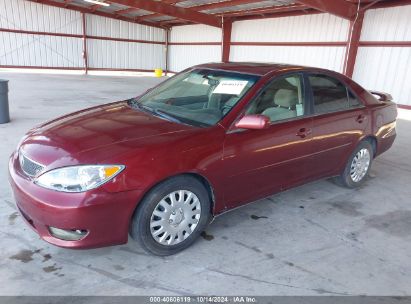 2005 TOYOTA CAMRY SE V6 Red  Gasoline JTDBA30K550024990 photo #3