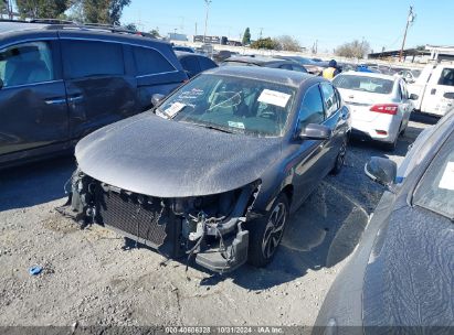 2016 HONDA ACCORD EX-L V-6 Gray  Gasoline 1HGCR3F87GA001234 photo #3