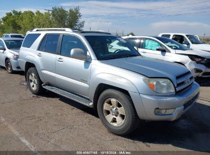 2003 TOYOTA 4RUNNER LIMITED V6 Silver  Gasoline JTEZU17R030013028 photo #1