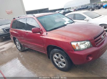 2004 TOYOTA HIGHLANDER V6 Red  Gasoline JTEDP21A840030073 photo #1