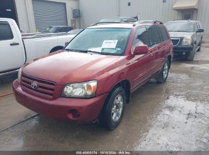 2004 TOYOTA HIGHLANDER V6 Red  Gasoline JTEDP21A840030073 photo #3