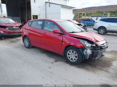 2013 HYUNDAI ACCENT GS Red  Gasoline KMHCT5AE0DU082897 photo #1