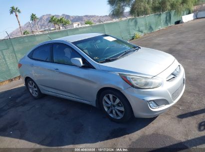 2013 HYUNDAI ACCENT GLS Silver  Gasoline KMHCU4AEXDU433581 photo #1