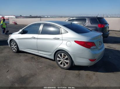 2013 HYUNDAI ACCENT GLS Silver  Gasoline KMHCU4AEXDU433581 photo #4