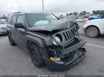 2017 JEEP PATRIOT SPORT FWD Gray  Gasoline 1C4NJPBB6HD170894 photo #1