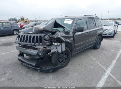 2017 JEEP PATRIOT SPORT FWD Gray  Gasoline 1C4NJPBB6HD170894 photo #3