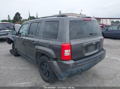 2017 JEEP PATRIOT SPORT FWD Gray  Gasoline 1C4NJPBB6HD170894 photo #4