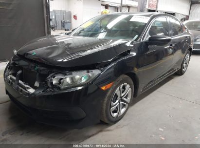 2016 HONDA CIVIC LX Black  Gasoline 19XFC2F5XGE066377 photo #3