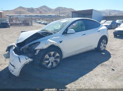 2023 TESLA MODEL Y AWD/LONG RANGE DUAL MOTOR ALL-WHEEL DRIVE White  Electric 7SAYGDEE3PA124284 photo #3