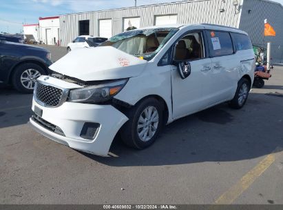 2015 KIA SEDONA LX White  Gasoline KNDMB5C19F6057848 photo #3