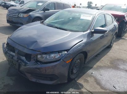 2018 HONDA CIVIC LX Gray  Gasoline 2HGFC2F53JH598499 photo #3