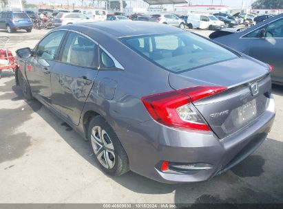 2018 HONDA CIVIC LX Gray  Gasoline 2HGFC2F53JH598499 photo #4