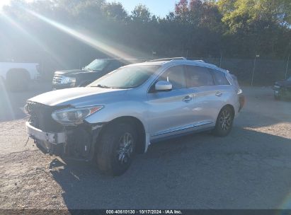 2013 INFINITI JX35 Silver  Gasoline 5N1AL0MM6DC326457 photo #3