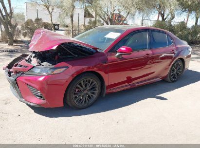 2018 TOYOTA CAMRY SE Red  Gasoline 4T1B11HK1JU532915 photo #3