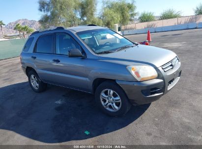 2007 KIA SPORTAGE LX V6 Gray  Gasoline KNDJF723777396061 photo #1