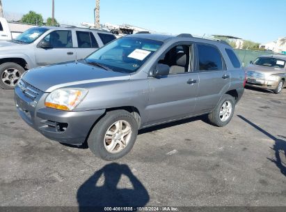 2007 KIA SPORTAGE LX V6 Gray  Gasoline KNDJF723777396061 photo #3