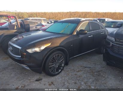 2017 INFINITI QX70 Black  Gasoline JN8CS1MU1HM142439 photo #3