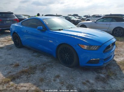 2017 FORD MUSTANG GT PREMIUM Blue  Gasoline 1FA6P8CF9H5316165 photo #1