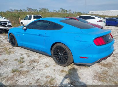 2017 FORD MUSTANG GT PREMIUM Blue  Gasoline 1FA6P8CF9H5316165 photo #4