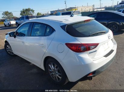 2015 MAZDA MAZDA3 I TOURING White  Gasoline JM1BM1L72F1249222 photo #4