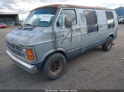 1985 DODGE RAM VAN B150 Blue  Gasoline 2B6GB13T4FK300205 photo #3