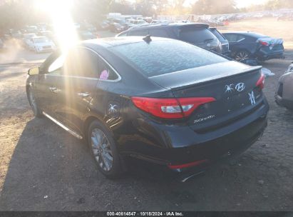 2015 HYUNDAI SONATA LIMITED Black  Gasoline 5NPE34AF5FH065168 photo #4