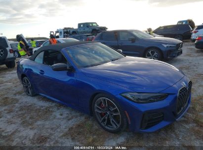 2022 BMW M440I Blue  Gasoline WBA53AT0XNCJ33687 photo #1