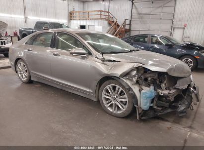 2015 LINCOLN MKZ Gray  Gasoline 3LN6L2J90FR619082 photo #1