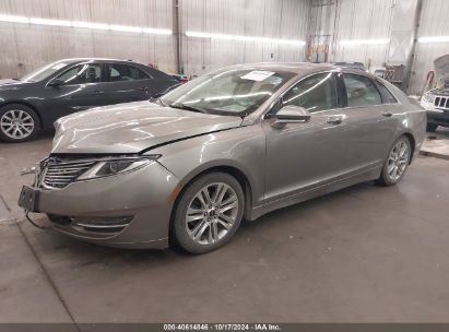 2015 LINCOLN MKZ Gray  Gasoline 3LN6L2J90FR619082 photo #3