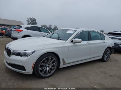 2019 BMW 740I White  Gasoline WBA7E2C51KB218049 photo #3