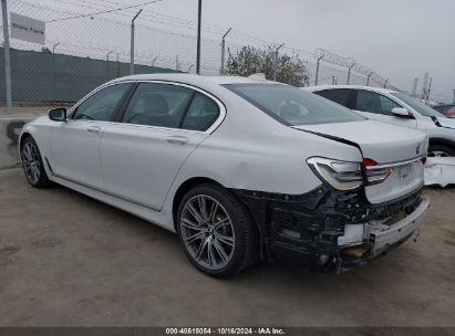 2019 BMW 740I White  Gasoline WBA7E2C51KB218049 photo #4