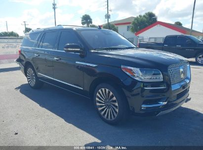 2019 LINCOLN NAVIGATOR L RESERVE Black  Gasoline 5LMJJ3LT4KEL22471 photo #1