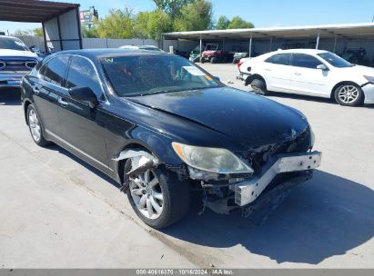 2008 LEXUS LS 460 Black  Gasoline JTHBL46F485067586 photo #1