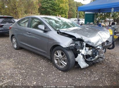 2019 HYUNDAI ELANTRA SEL Gray  Gasoline 5NPD84LF3KH416454 photo #1