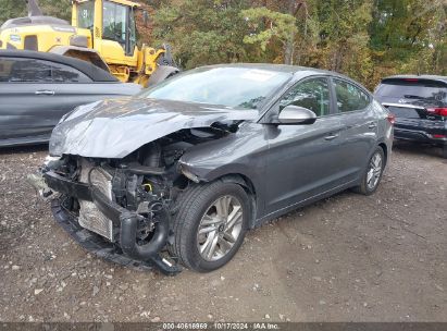 2019 HYUNDAI ELANTRA SEL Gray  Gasoline 5NPD84LF3KH416454 photo #3