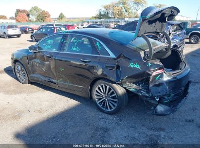 2019 LINCOLN MKZ HYBRID STANDARD Black  Hybrid 3LN6L5KU3KR632830 photo #4