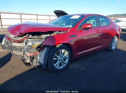 2013 KIA OPTIMA LX Red  Gasoline 5XXGM4A70DG146327 photo #3