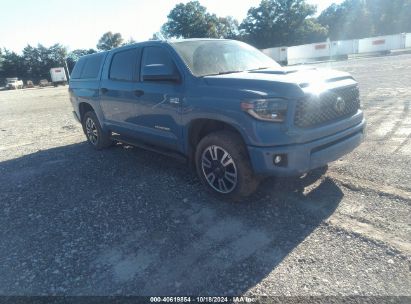 2020 TOYOTA TUNDRA CREWMAX SR5/CREWMAX TRD PRO Blue  Gasoline 5TFDY5F12LX932669 photo #1